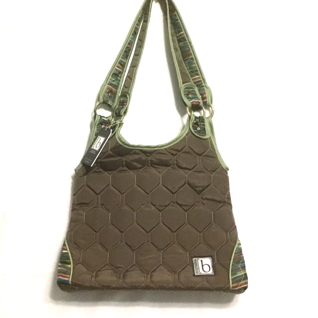 New With Tag "Cinda B" Belize Brown Slim Tote
